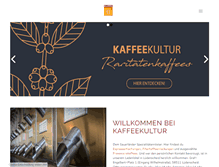 Tablet Screenshot of kaffeekultur.de